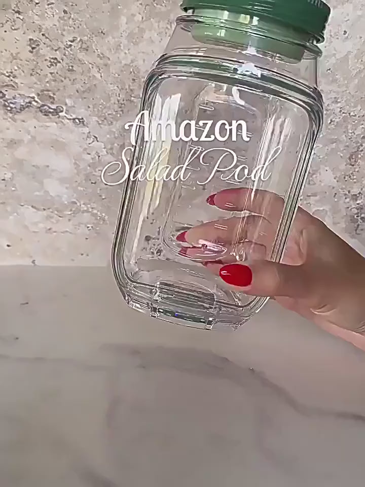 Portable Salad Lunch Box – Leakproof Food Container with Wet & Dry Separation video